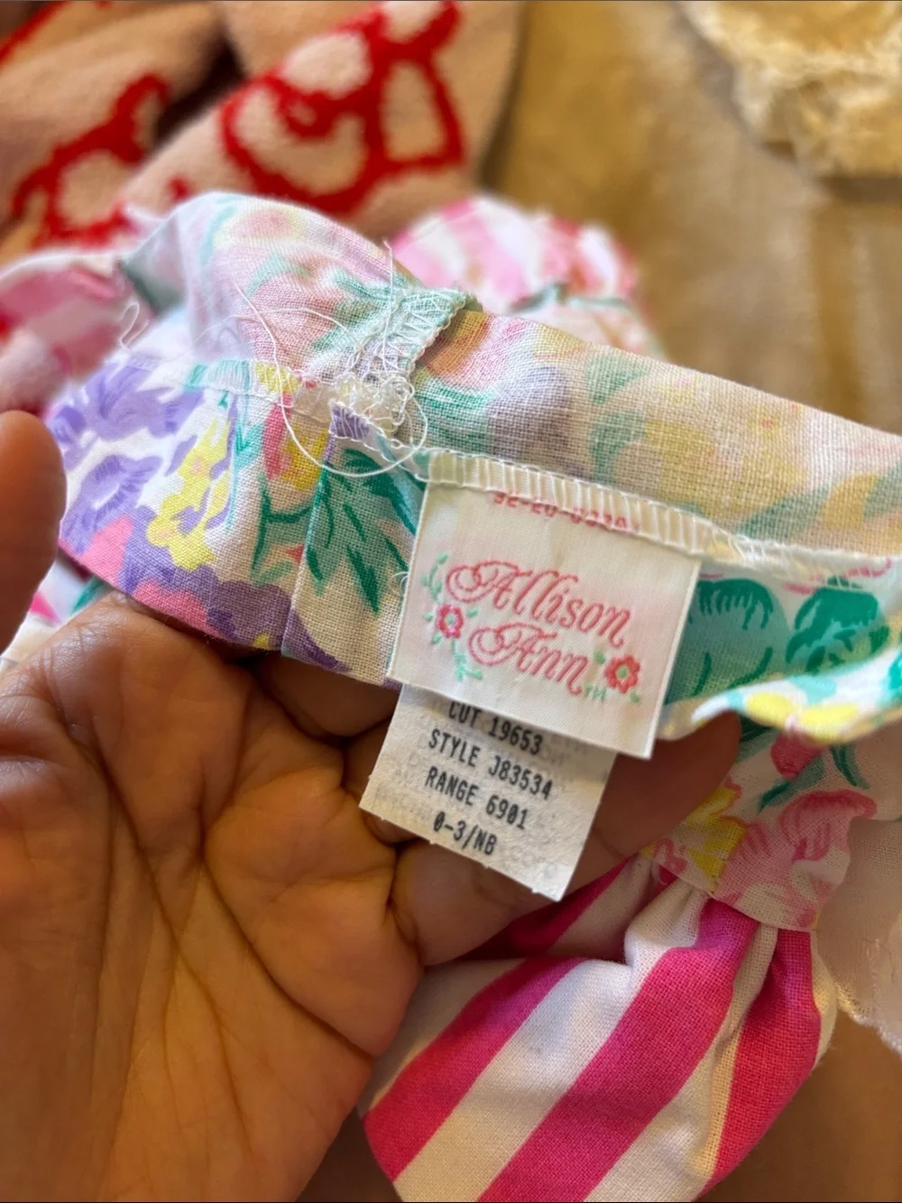 Girls Floral Peplum Top with Pink Stripe Sleeves